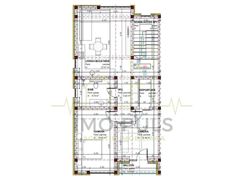 Mosnita Noua, apartament in vila, gradina proprie 150 mp, terasa. 20.66.